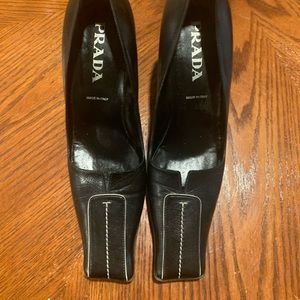 Elegant black Prada heels